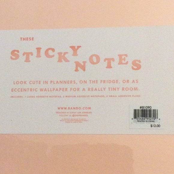 NWT 2PC Ban.do Write On Pencils & Sticky Note Set - Picture 6 of 6
